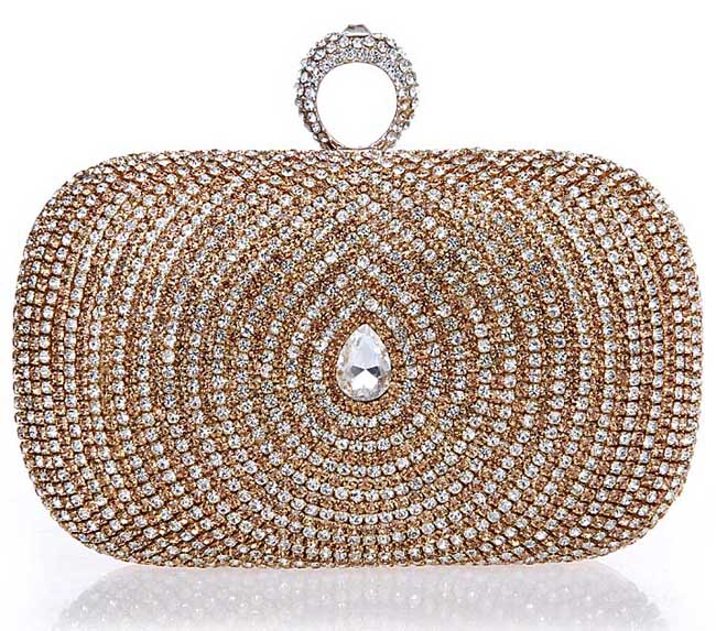 diamante clutch bag