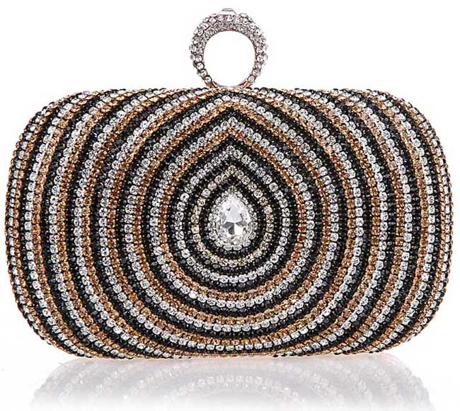 diamante clutch bag