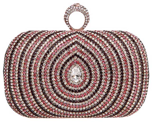 diamante clutch bag