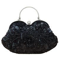 black clutch bag