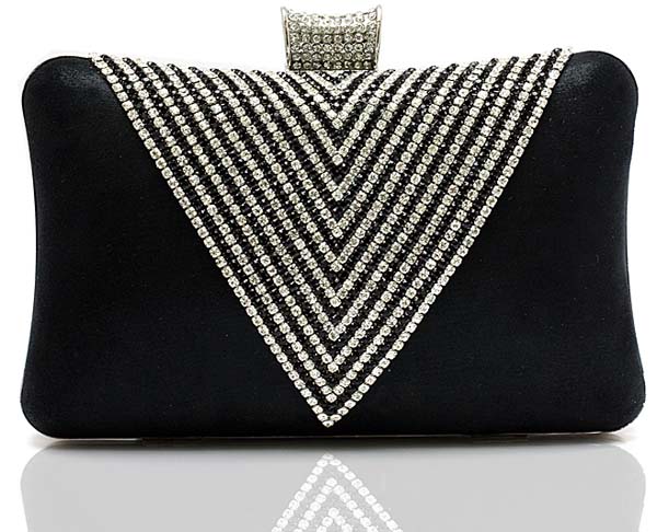 diamante clutch bag