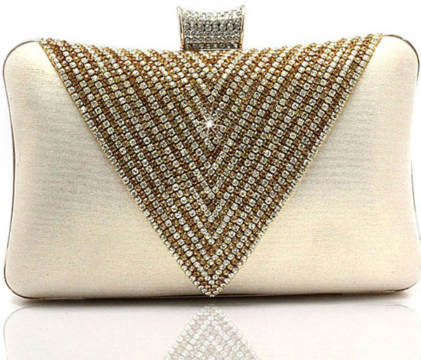 diamante clutch bag