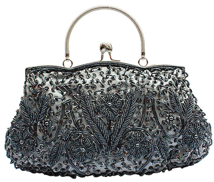 Satin Beaded Handbag