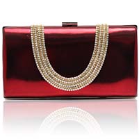 Red clutch bag