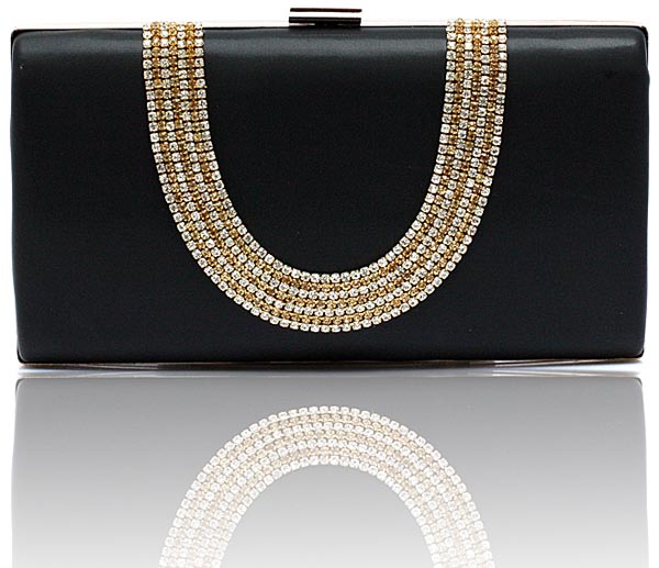 diamante clutch bag