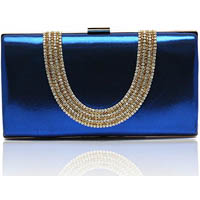 blue clutch bag