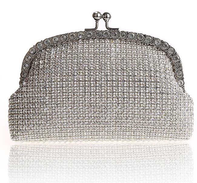 diamante clutch bag