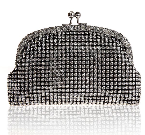 diamante clutch bag