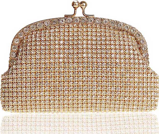 diamante clutch bag