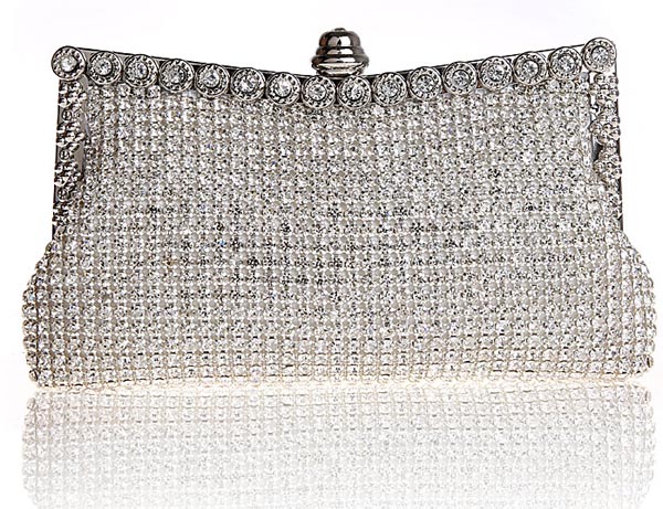 diamante clutch bag