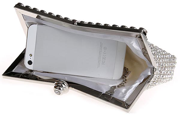 silver clutch bags