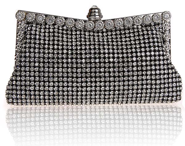 diamante clutch bag