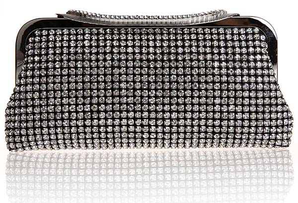 diamante clutch bag