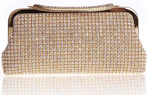 diamante clutch bag