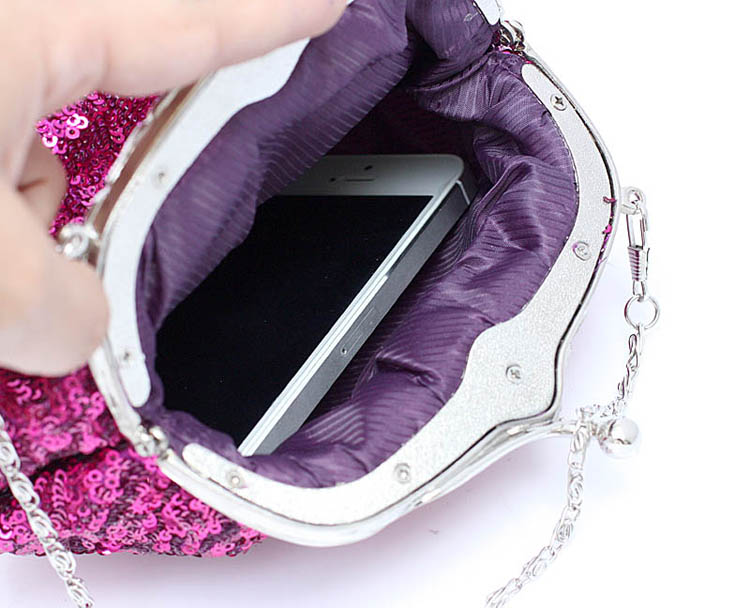 Purple Purse Clutch Bag