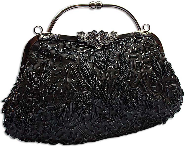 Black evening clutches