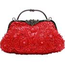 Red clutches bag