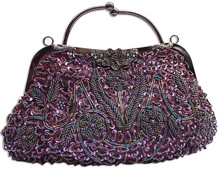 purple Clutch Purse