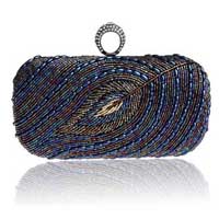 Blue evening bags