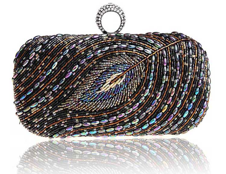 Black clutch bag