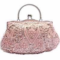 Pink clutch bag