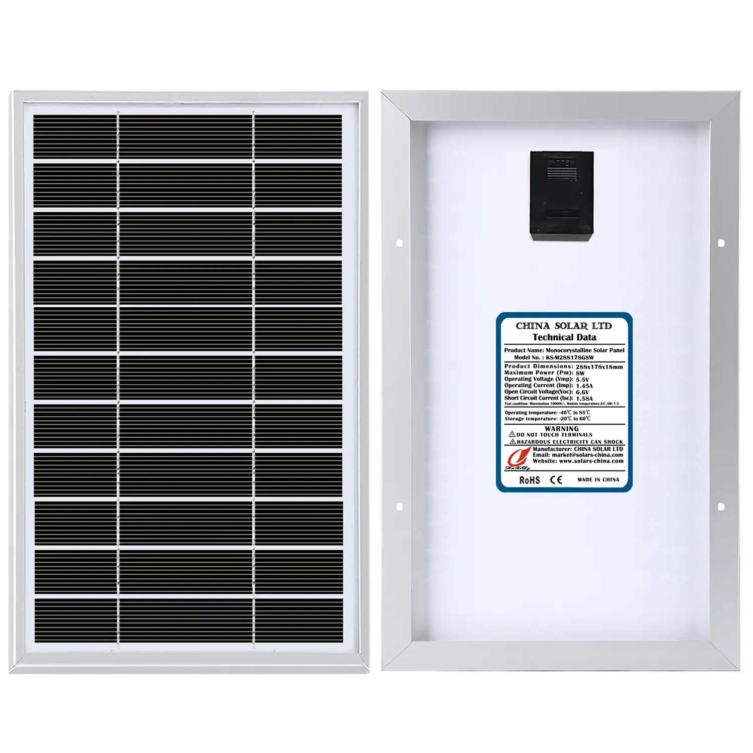8W Fotovoltaikus Napelem