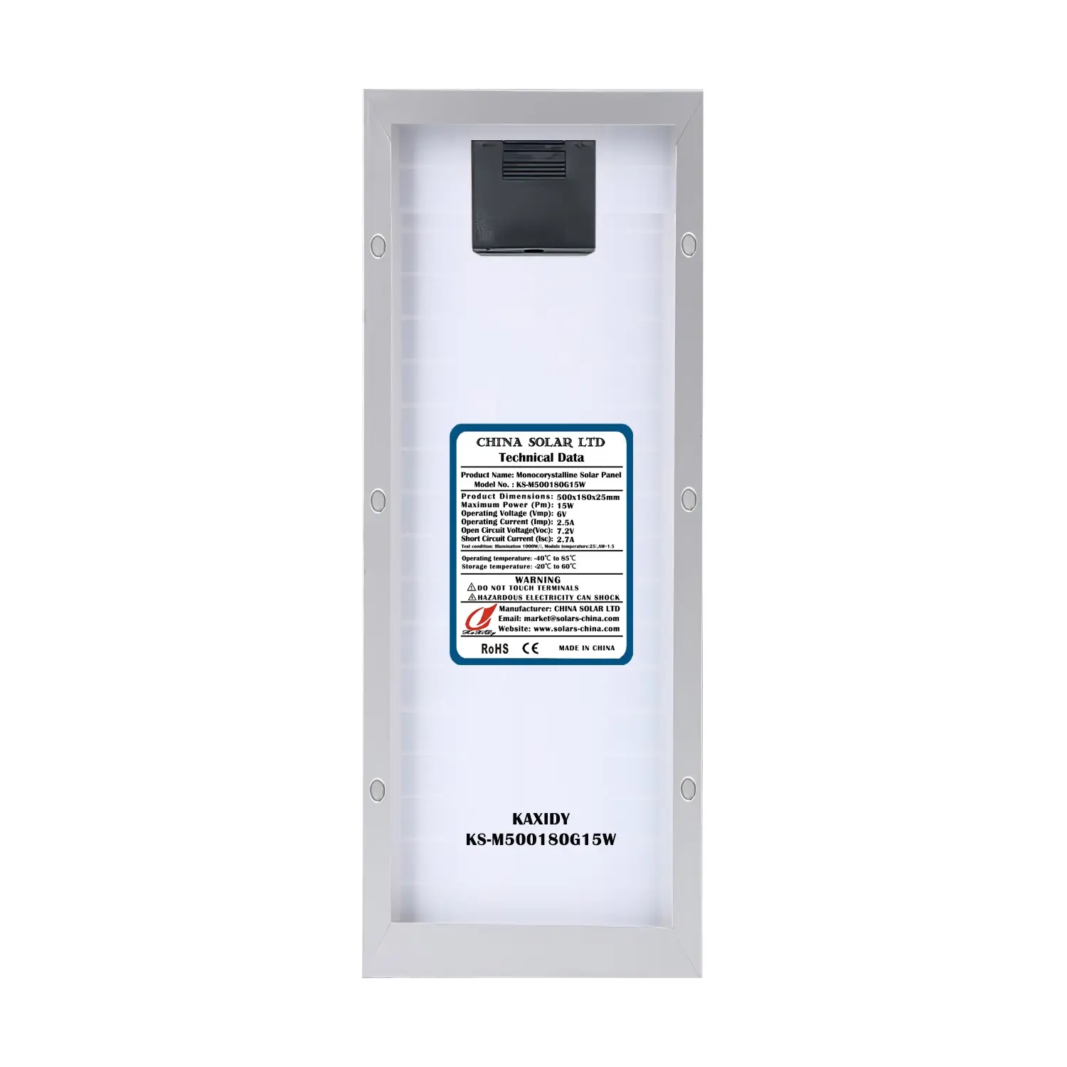 Monokristalline Solarmodul 15W