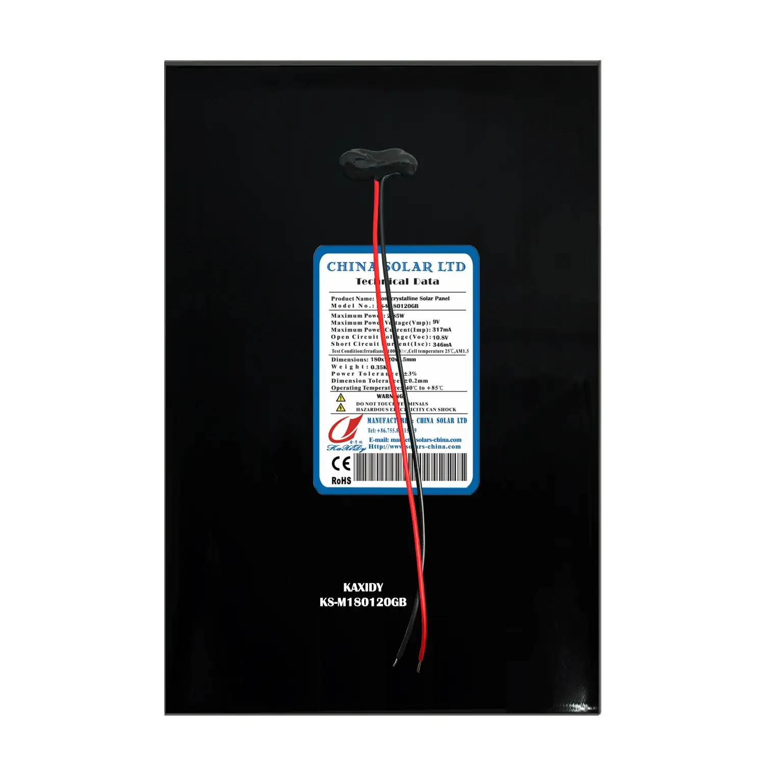 6V PV glass solar panel