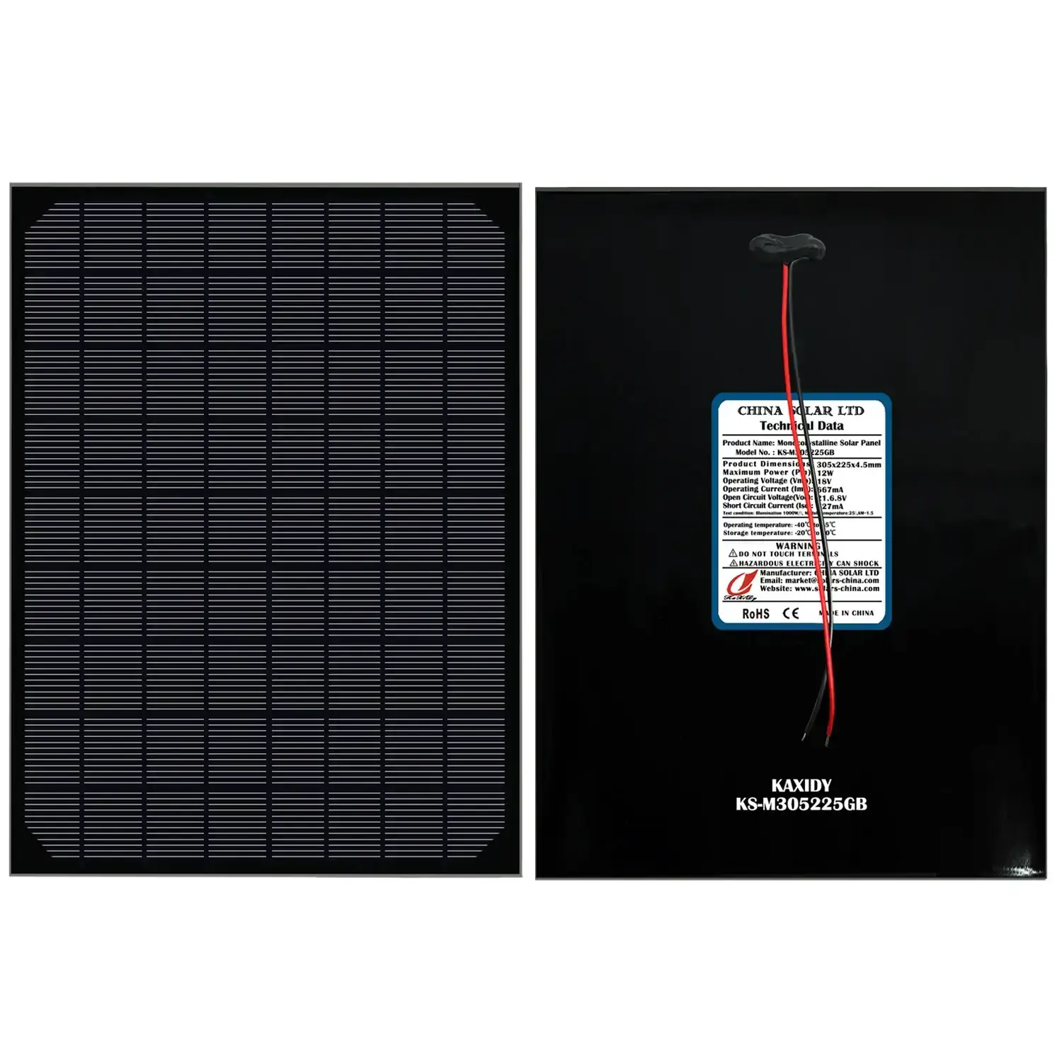 photovoltaik solarpanel 12W