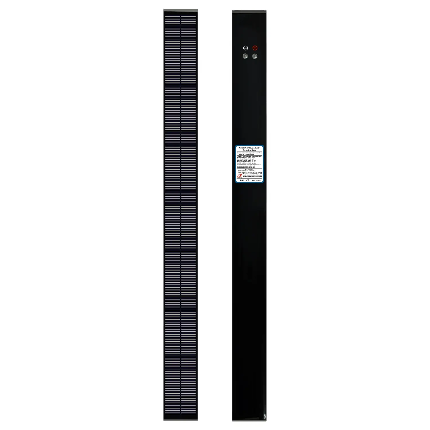 4W Panou Solar Negru