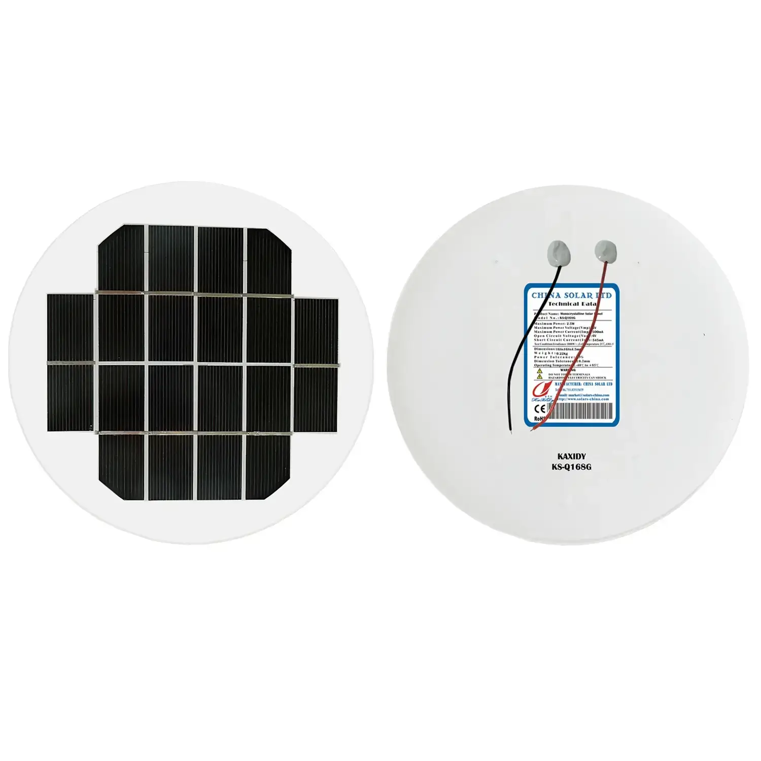 Paneles Solares Redondos 2.5W
